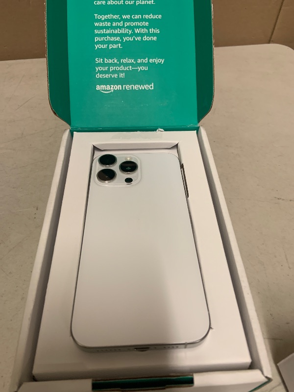 Photo 1 of Apple iPhone 16 Pro Max, US Version, 256GB, White Titanium - Unlocked (Renewed)