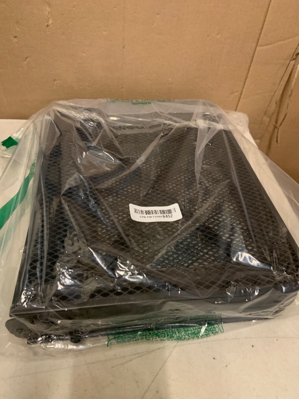 Photo 1 of 2Ft Small Folding Table with Carry Handle, Camping Table Adjustable Height 10.6–22 in, Black Metal Mesh, Portable & Compact for Outdoor/Indoor,Grill Table, 23.6×15.8 in, 4 lb, 66 lb Capacity