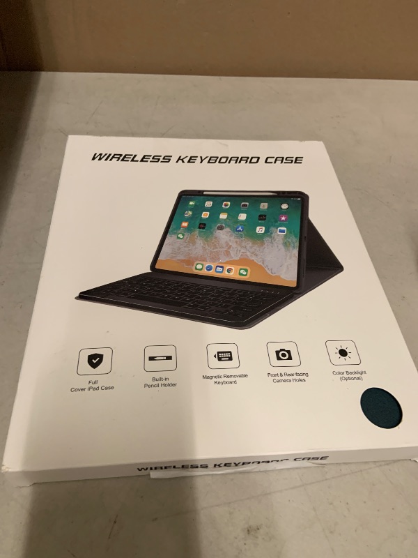Photo 1 of Senyoson Keyboard Case for iPad Pro 12.9 inch (4th,5th, 6th Generation) & New Air 13 inch M2 /M3 (NOT for 13 PRO M4) - Wireless Detachable Keyboard- Pencil Holder, with Auto Sleep/Wake Function, Cyan