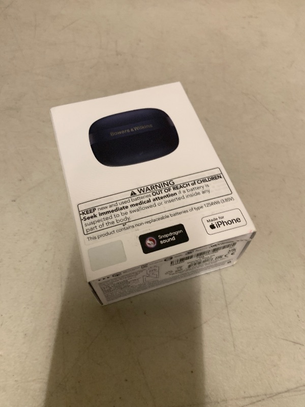 Photo 1 of Bowers & Wilkins Pi8 Wireless Bluetooth Earbuds (Midnight Blue), in-Ear Bluetooth Earphones with Qualcomm & aptX Lossless, Active Noise Cancelling Earbuds, 3 Built-in Mics, 15-Min Quick Charging