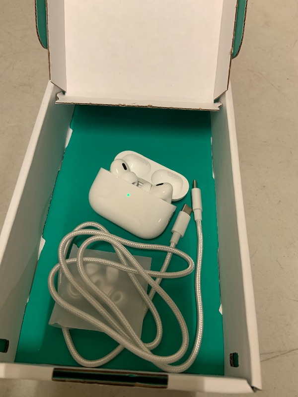 Photo 1 of Apple AirPods Pro (2nd Generation) with MagSafe Charging Case (USB-C) (Renewed Premium)