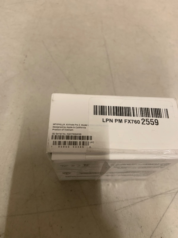 Photo 1 of Apple AirPods Pro 3 Wireless Earbuds, Active Noise Cancellation, Live Translation, Heart Rate Sensing, Hearing Aid Feature, Bluetooth Headphones, Spatial Audio, High-Fidelity Sound, USB-C Charging