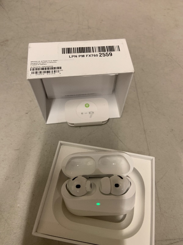 Photo 1 of Apple AirPods Pro 3 Wireless Earbuds, Active Noise Cancellation, Live Translation, Heart Rate Sensing, Hearing Aid Feature, Bluetooth Headphones, Spatial Audio, High-Fidelity Sound, USB-C Charging