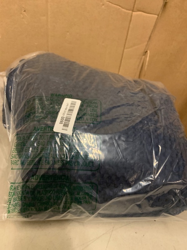 Photo 1 of 100% Cotton Waffle Blanket (Navy Blue - King Size - 104 * 90''), Pre-Washed and Anti-Shrinkage Soft Lightweight Bed & Couch Blanket, 380 GSM Waffle Weave Throw Blanket for All Seasons