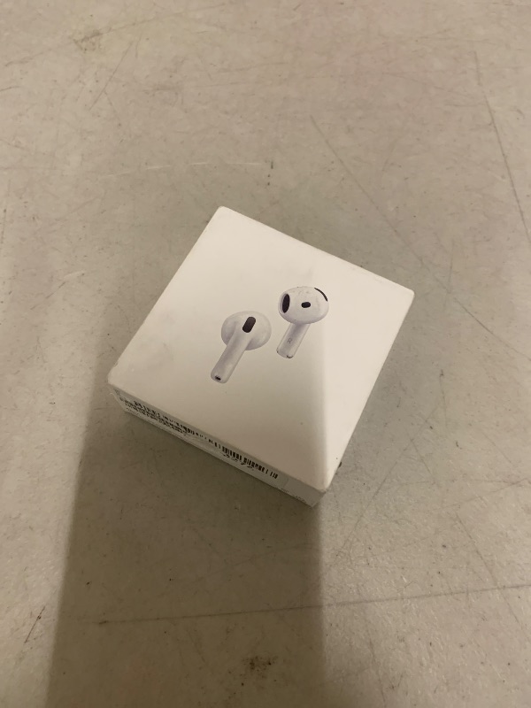 Photo 1 of Apple AirPods 4 Wireless Earbuds, Bluetooth Headphones, with Active Noise Cancellation, Adaptive, Transparency Mode, Personalized Spatial Audio, USB-C Charging Case, Wireless Charging, H2 Chip