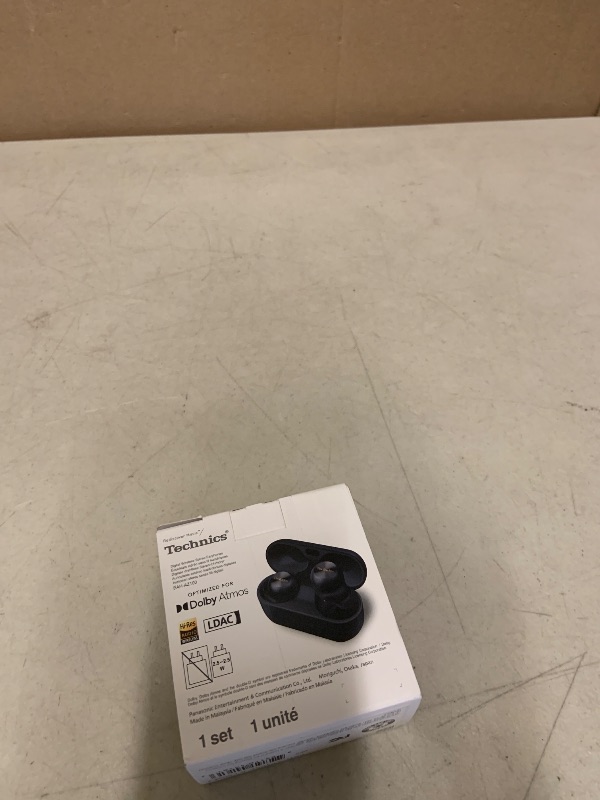 Photo 1 of Technics Reference Class Hi-Fi Wireless Earbuds, Dolby Atmos, Head Tracking, Adaptive Noise Cancelling, 3 Device Multipoint, 10-hr Battery, Wireless Charging, in Ear Headphones - EAH-AZ100-K (Black)