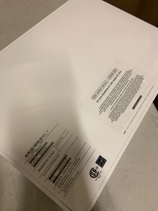 Photo 1 of 2020 Apple MacBook Air Laptop: Apple M1 Chip, 13” Retina Display, 8GB RAM, 256GB SSD Storage, Backlit Keyboard, FaceTime HD Camera, Touch ID. Works with iPhone/iPad; Silver
