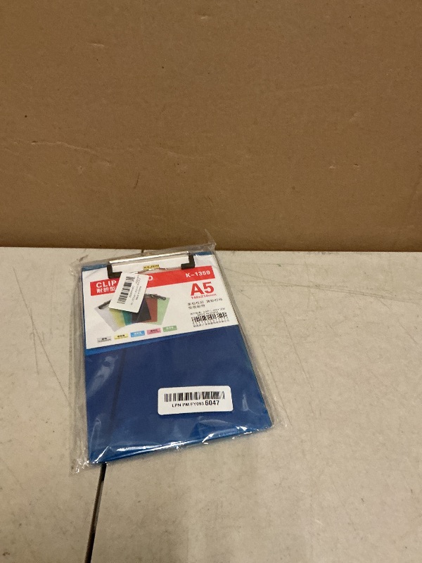 Photo 1 of 2 PCS Clear Small Clipboards A5 (6x9 Inch), Acrylic Mini Clipboard with Ruler,Transparent Memo Size Clip Boards,Half Letter Size Holder for Nurses, Students, Kids & Office,Blue