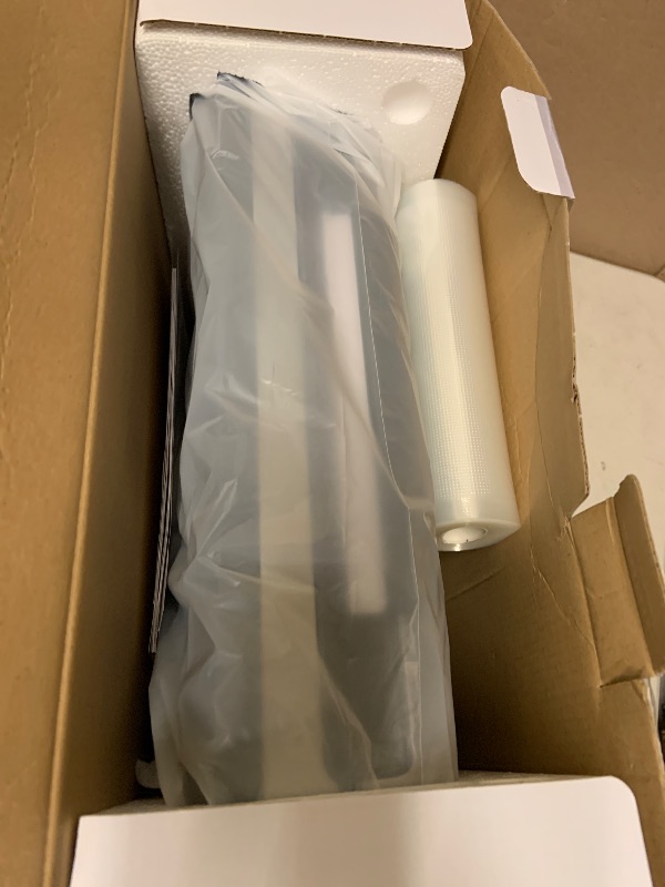 Photo 1 of FRESKO Automatic Vacuum Sealer for Food, Hands-Free Operation, Seal 50 Bags in 20 min – Ideal for Meal Prep & Bulk Food Storage, Powerful Suction, Built-in Cutter & 2 Roll Bags