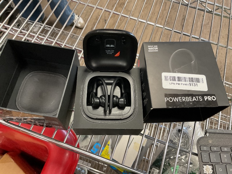 Photo 1 of Beats Powerbeats Pro Wireless Earbuds - Apple H1 Headphone Chip, Class 1 Bluetooth Headphones, 9 Hours of Listening Time, Sweat Resistant, Built-in Microphone - Black