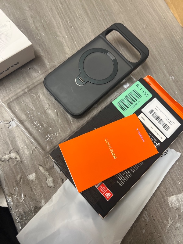 Photo 1 of iPhone 17 pro black case with stand