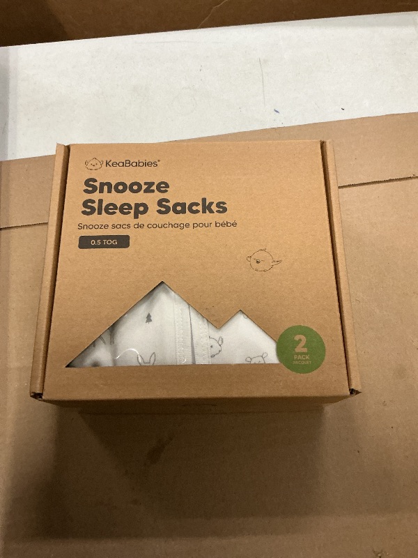 Photo 1 of 2-Pack Baby Sleep Sacks, Zipper Wearable Blanket - 0.5TOG Organic Cotton, Lightweight,Soft Cozy Infant Sleeping Sack 3-6 months,Easy to Wear Small Newborn Transition Swaddles Sleepsacks(Woodland, S)