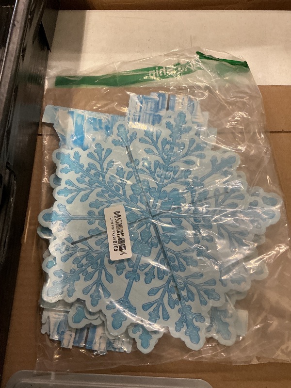 Photo 1 of 2 Pack Cupcake Stands Frozen Birthday Party Decorations: 3-Tier Snowflake Winter Wonderland Theme Cupcake Holders for Girls Kids Princess Party Favors, Blue Castle Toppers Cup Cake Tower Stand