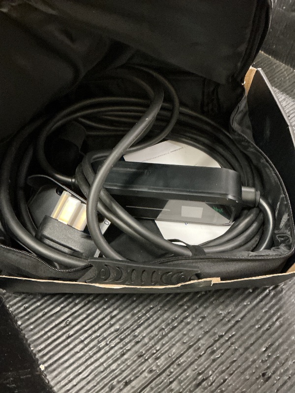 Photo 1 of 32A Level 2 Tesla Charger, [1.8? Led Screen, 10-32A Adjustable Current, Timing Delay, Ip67/Ip65] 25ft Tesla Mobile or Home Wall Charger, 240V Nema 14-50 Plug, Wall Mount, Connector for Model X/Y/3/S