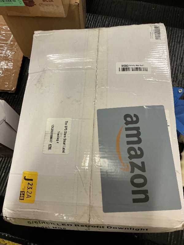Photo 1 of ZYC Gold 6 Inch Retrofit LED?12 Pack 6" Dimmable Retrofit Downlights can Light,2700K/3000K/4000K/5000K/6000K Selectable, Damp Rated Can Lights, Baffle Trim, 15W 1200Lm(Gold, 6 inch)