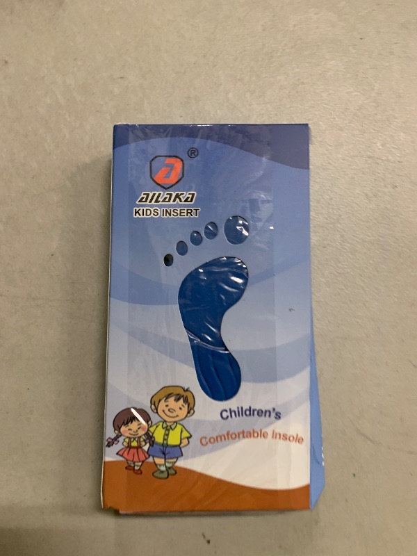 View 2 of Ailaka Kids Orthotic Cushioning Arch Support Shoe Insoles, Children Pu Foam Inserts for Flat feet, Plantar Fasciitis, Feet Heel Pain Relief Blue