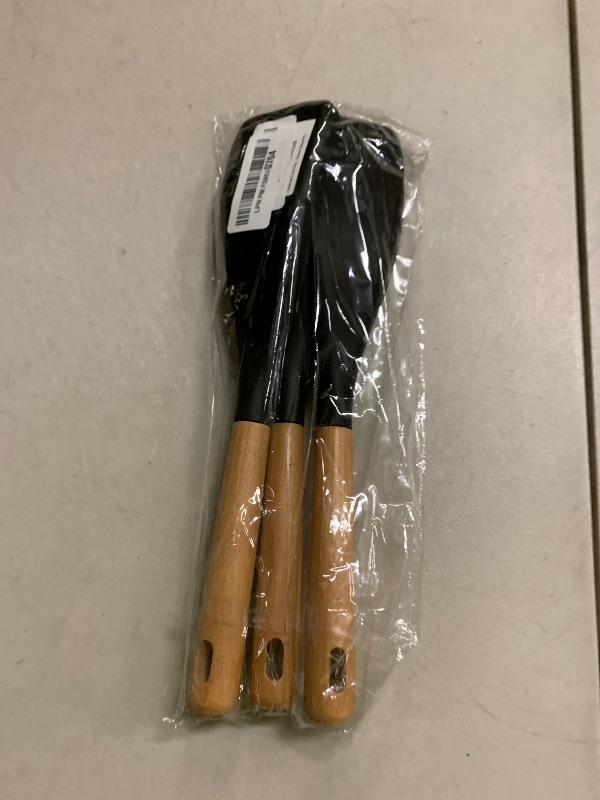 Photo 1 of 3Pack Cedar and Ash Spoonula–Multi Function Spatula Cooking Spoon with Wooden Handle,Heat Resistant & Nonstick Kitchen Utensils Safe Silicone Head Spoon for Mixing,Stirring,Scooping,Flipping,Serving