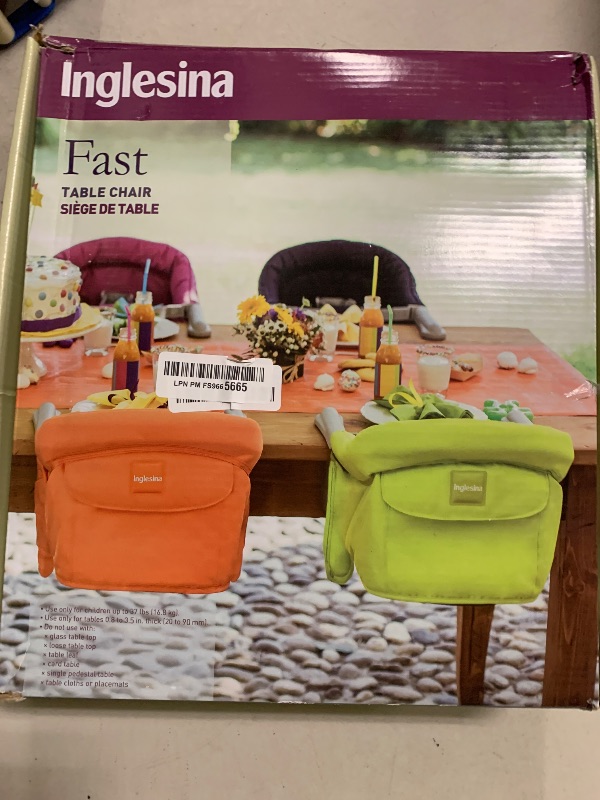 Photo 1 of Inglesina Fast Table Chair - Navy + Fast Dining Tray - Portable Baby High Chair - for Babies & Toddlers up to 37 lbs - Fits Tables 0.8'' to 3.5'' Thick - Compact & Easy to Use - Travel Bag Included