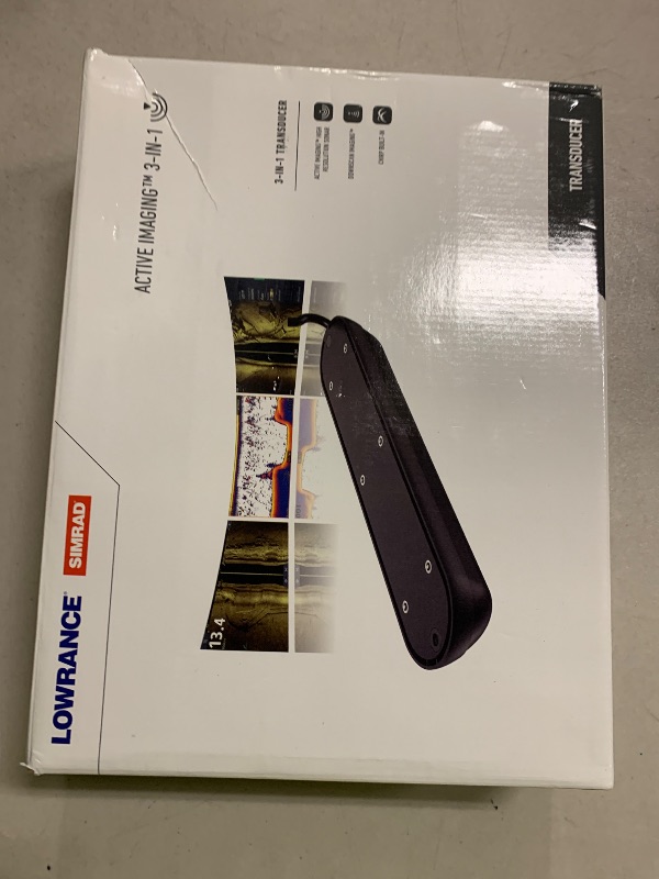 Photo 1 of Lowrance Active Imaging 3-in-1 Transducer with CHIRP, SideScan, DownScan Sonar, 000-14489-001