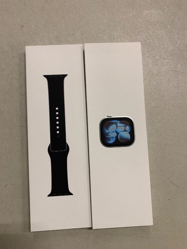 Photo 1 of Apple Watch Series 11 [GPS 42mm] Smartwatch with Space Gray Aluminum Case with Black Sport Band - S/M. Sleep Score, Fitness Tracker, Health Monitoring, Always-On Display, Water Resistant