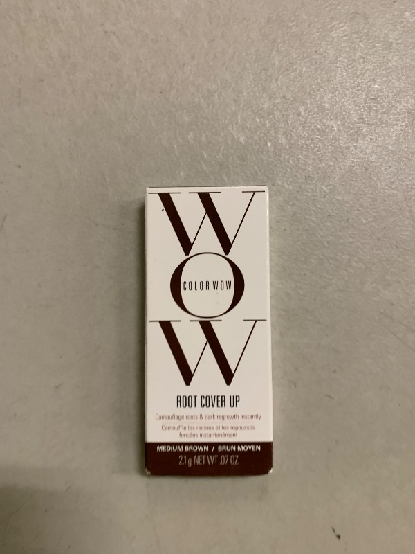 Photo 1 of COLOR WOW Root Cover Up, Medium Brown – Instant Grey Coverage and Temporary Touch-Up, Water and Sweat Resistant, No mess Award-Winning Formula
