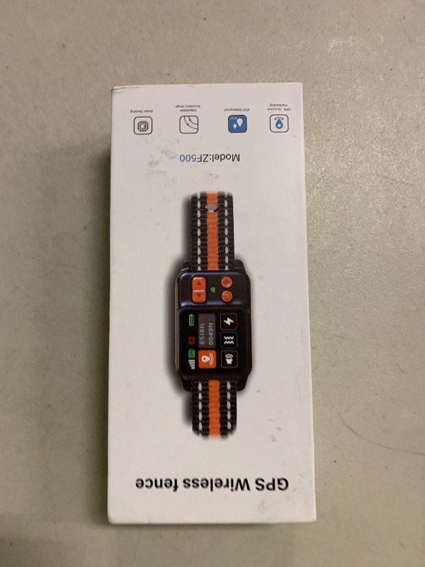 Photo 1 of DJNFGQ GPS Wireless Dog Fence System, Electric Electric Dog Fence Using GPS Electric Satellite Technology, IPX7 Waterproof Rechargeable Design, GPS Dog Collar has 2 Modes Circular and Free-Form Fence