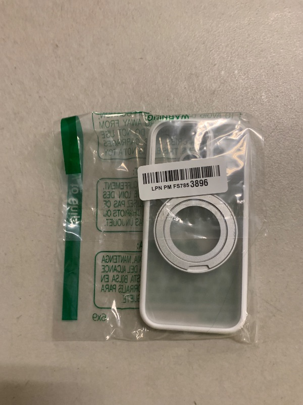 Photo 1 of YFVLKEE Magnetic for iPhone 16 Pro Case Camera Control Button with Stand [Compatible with MagSafe] [360° Rotatable Ring Holder Kickstand] [Military Grade Protection] 16Pro Phone Case 6.3 Inch, White