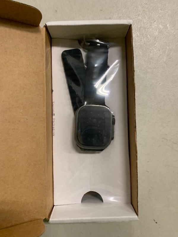 Photo 1 of Apple Watch Ultra 2 (GPS + Cellular, 49MM) - Black Titanium Case with Black Ocean Band (Renewed)