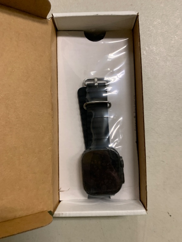 Photo 1 of Apple Watch Ultra 2 (GPS + Cellular, 49MM) - Black Titanium Case with Black Ocean Band (Renewed)