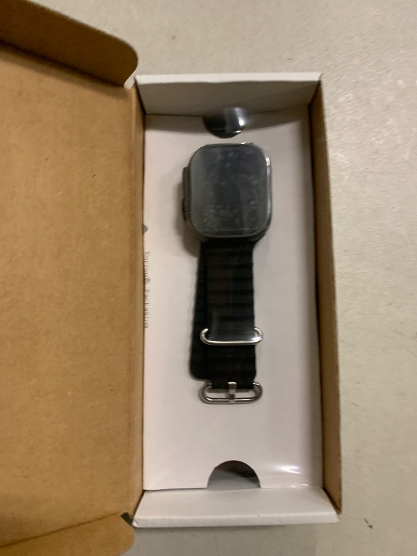 Photo 1 of Apple Watch Ultra 2 (GPS + Cellular, 49MM) - Black Titanium Case with Black Ocean Band (Renewed)