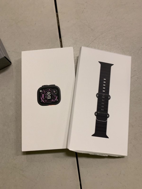 Photo 1 of Apple Watch Ultra 3 [GPS + Cellular 49mm] Running & Multisport Smartwatch w/Rugged Titanium Case w/Black Ocean Band. Satellite Communications, Advanced Health & Fitness Tracking