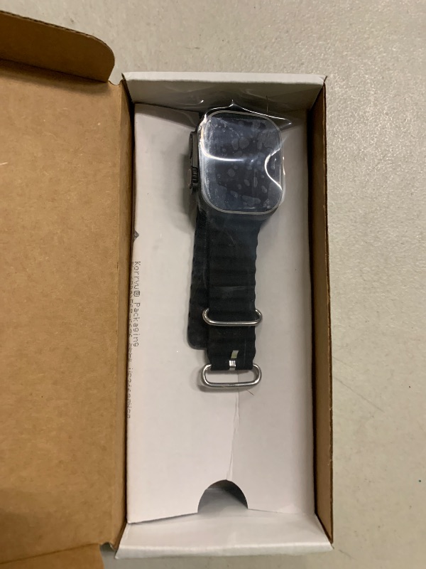 Photo 1 of Apple Watch Ultra 2 (GPS + Cellular, 49MM) - Black Titanium Case with Black Ocean Band (Renewed)