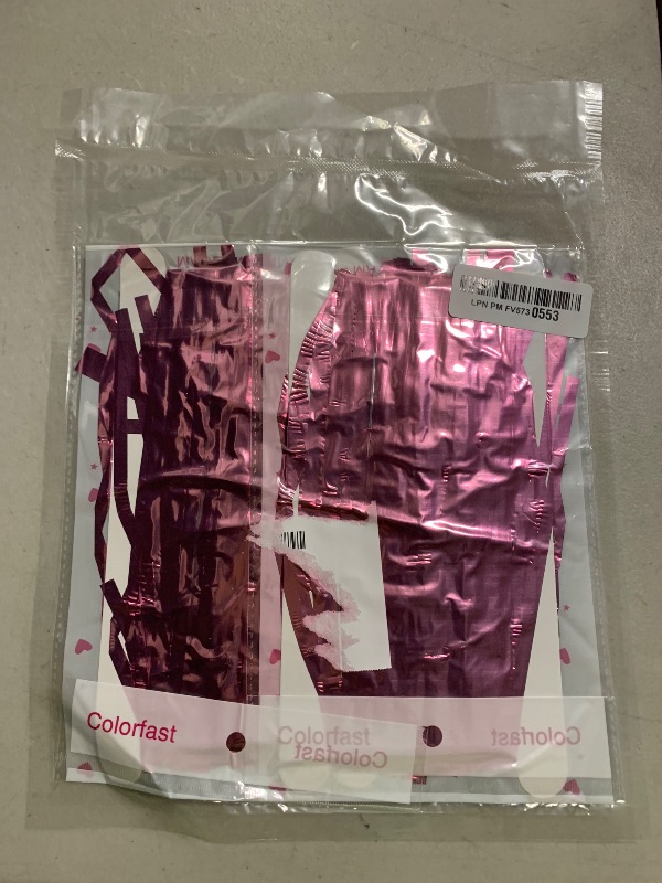 Photo 1 of 2 Pack Pink Backdrop Party Decorations Tinsel Curtain Party Backdrop Foil Fringe Birthday Decorations Photo Booth Streamer Backdrop Pink Theme Bachelorette Graduation Decor