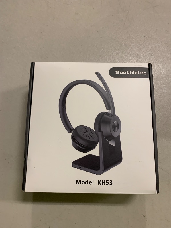 Photo 1 of (Upgraded Version) Wireless Headset, Bluetooth Headset with Noise Cancelling Microphone, Best Headphones with Mic Mute & USB Dongle for PC/Computer/Laptop/Cell Phones/Remote Work/Call Center