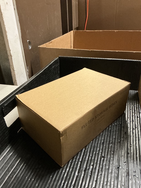 Photo 1 of Decorative Storage Boxes with Lids – Set of 2 Beautiful Fluted Cardboard Organizer Bins for Your Home Bookshelf Decor to Safely Store Your Documents, Memory Box Items and Other Keepsakes in Style