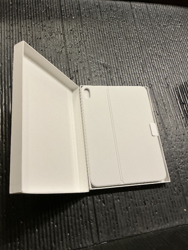 Photo 1 of Apple Magic Keyboard Folio: iPad Keyboard and case for iPad (A16 and 10th Generation), Detachable Two-Piece Design That attaches magnetically, Built-in trackpad, US English – White