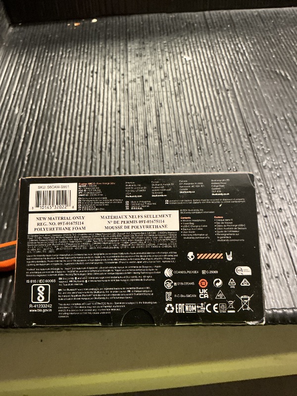 Photo 1 of Skullcandy Crusher ANC 2 Wireless Over-Ear Bluetooth Headphones with Multi-Sensory Bass, Active Noise Cancelling, Up to 60 Hours Battery, Microphone for iPhone Android - Bone