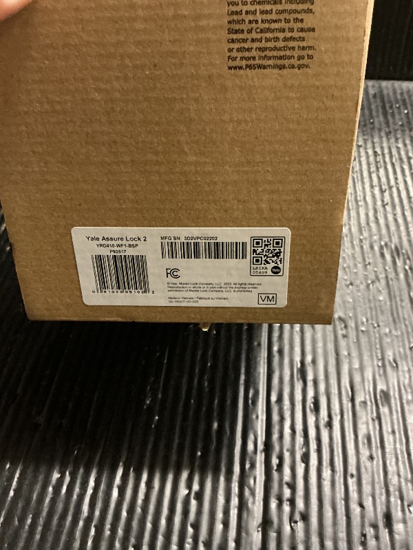 Photo 1 of Yale Security Assure Lock 2 Deadbolt, Black Suede Keyed Smart Entry Door Lock with Wi-Fi Connected Keypad for Code Entry and Remote Access, YRD410-WF1-BSP