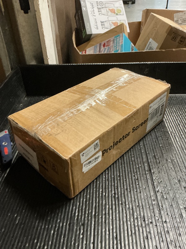 Photo 1 of 120inch Outdoor Projector Screen with Stand: 16:9 4K HD Portable Projector Screen Outdoor Indoor - Front/Rear Movie Screen with Carry Bag, Sandbag - Projection Screen for Backyard, Camping, Theater