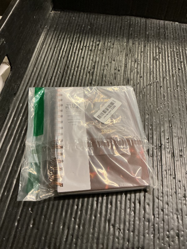 Photo 1 of 2026 Large Spiral Tortoise Shell Planner (Hardcover), With Weekly and Monthly Pages, For Goal Setting & Scheduling 8.26" x 5.7" (1pc)