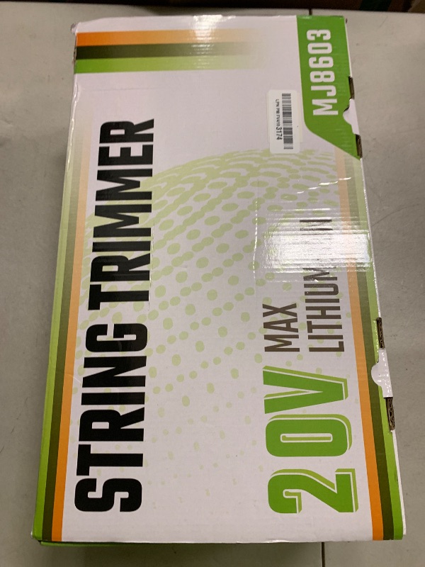 Photo 1 of SEYVUM String Trimmer, 20V 12-inch Cordless Weed Wacker with Auto Line Feed, 2 X 2.0Ah Battery Powered Lawn Edger with 8 Pcs Grass Cutter Spool Line, Fast Charger Included, Orange