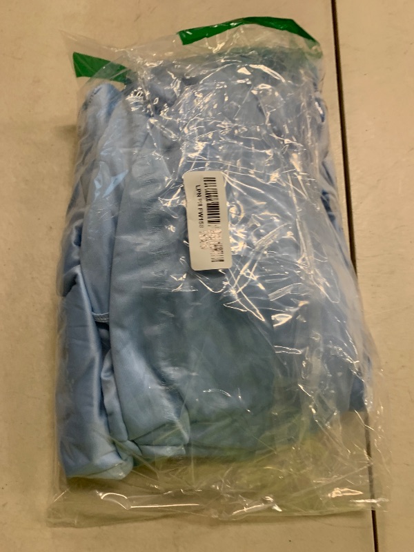 Photo 1 of 10 ft x 8 ft Wrinkle Free Baby Blue Backdrop Curtain for Parties, Polyester Light Blue Photo Backdrop Drapes for Birthday Wedding Party Baby Shower Photography