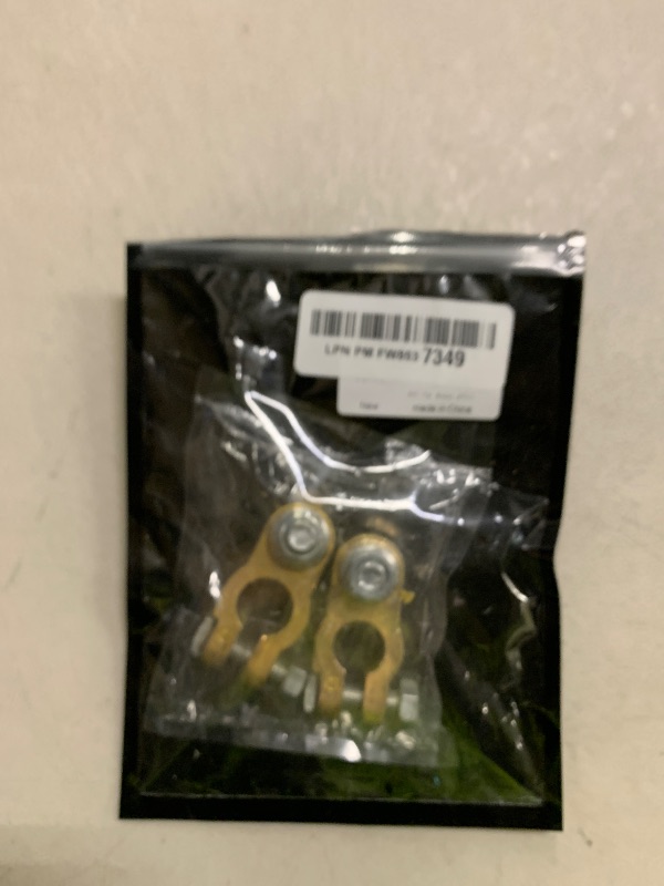 Photo 1 of 1 Pair Battery Terminal Connector, Heavy Duty Cable End Connector Compatible With Car, Van, Truck Marine Boat RV etc, Top Post Battery Terminals End Clamp Set by KeeRoarin