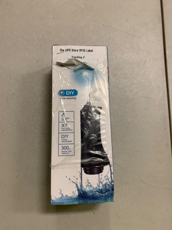 Photo 1 of Water Flosser, Rechargeable 300ML IPX7 Waterproof Cordless Portable Oral Irrigator with 4 Modes & 6 Replaceable Jet Tips-Professional Flossing Cleaner for Daily Home Use,Travel,Gums,Braces Care-Black