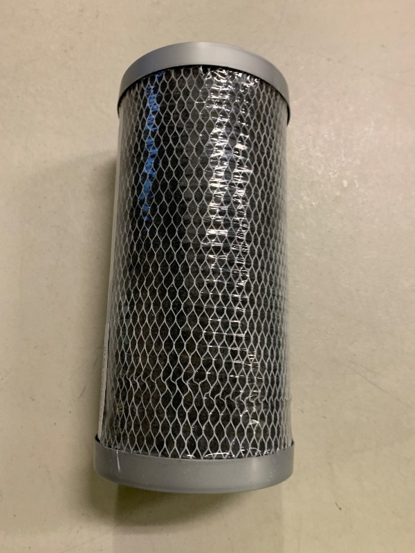 Photo 1 of Pentair Pentek FloPlus-10BB Big Blue Carbon Water Filter, 10-Inch, Whole House Modified Molded Carbon Block Replacement Cartridge, 10" x 4.5", 0.5 Micron