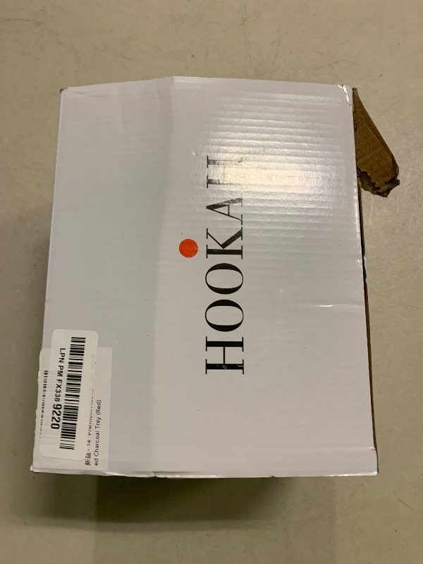 Photo 1 of 14" Premium Hookah Set - Portable Shisha Kit with Protective Carrying Case, Featuring Silicone Hose, Stainless Steel Bowl & Integrated Charcoal Tray (Red)