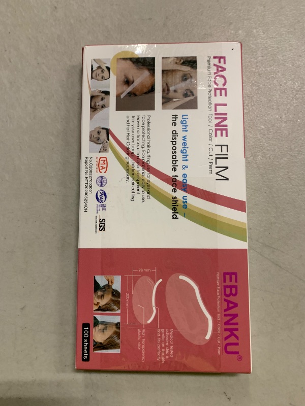 Photo 1 of 100 PCS Microblading Makeup Shower Face Shields Visors, Disposable Face Shields Masks for Hairspray Salon Supplies and Eyelash Extensions Eye Eyelid Surgery Aftercare