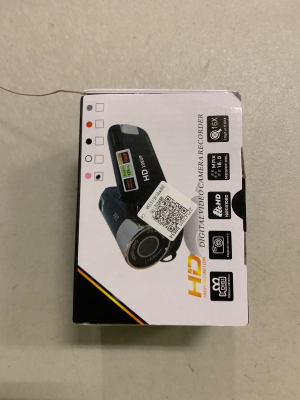 Photo 1 of 1080P Video Camera, 16MP Camcorder, 16X Digital Zoom, Vlogging Camera with Fill Light, 1/4 Inch Thread Hole, 2.4 Inch Rotatable Screen, USB Recorder (-2214230150514)