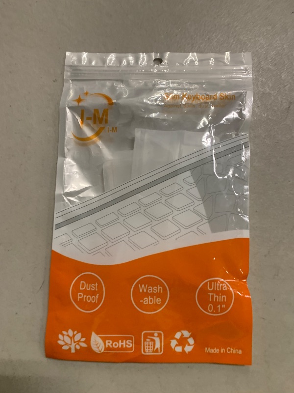 Photo 1 of (2 Pack) Universal Clear Anti-Dust Keyboard Skin Protector Cover for 104/107 Keys Standard Desktop Keyboard Reusable Waterproof Keyboard Cover