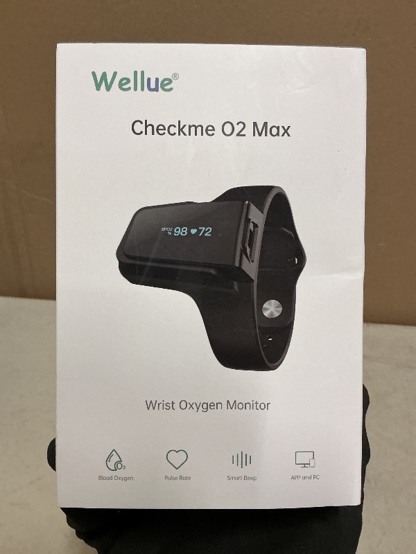 Photo 1 of Wellue Wrist Pulse Oximeter with Audio Reminder| Bluetooth Blood Oxygen Monitor Rechargeable for Continuous SPO2 Tracking with 72 Hours Battery Life, Free APP & PC Reports, Style 2